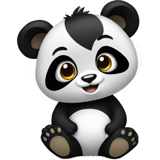 Panda in cave emoji