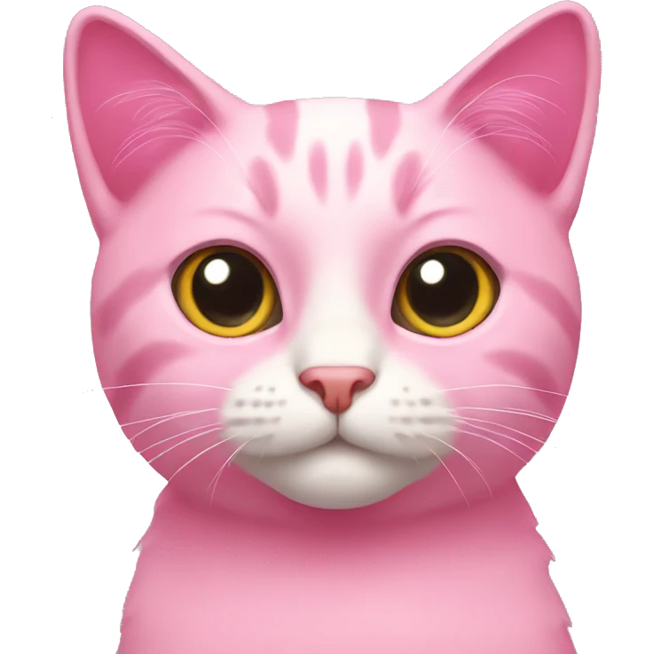 cat pink emoji