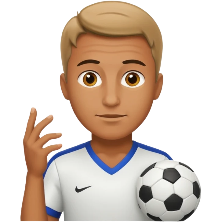 a soccer mentor giving advice emoji