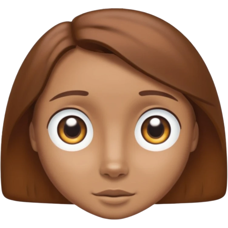 bluey bingo and a girl with brown hair brown eyes and tan emoji