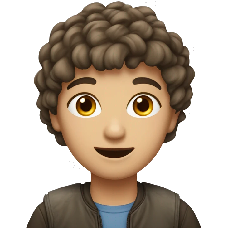 Девушка с короткими рыжими волосами художница  emoji