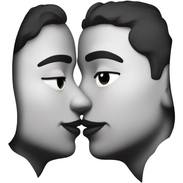 Kissing from far away emoji