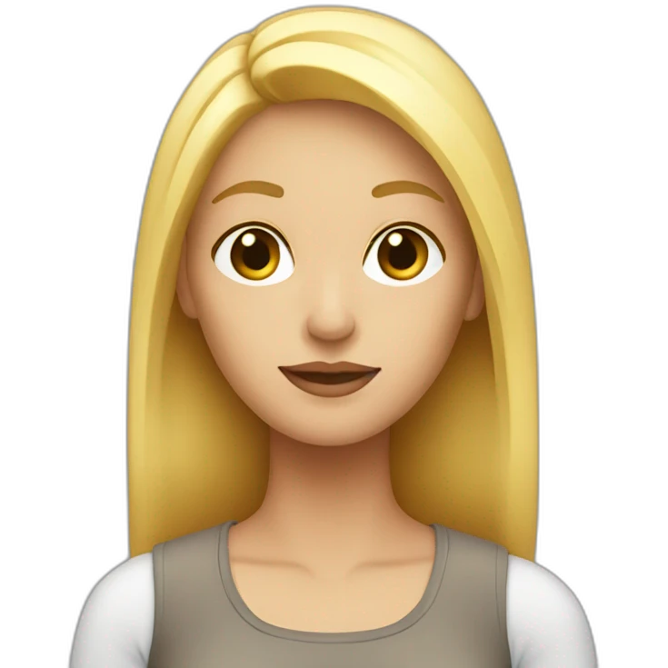 mujer rubia emoji