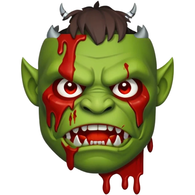 orc banner with blood emoji