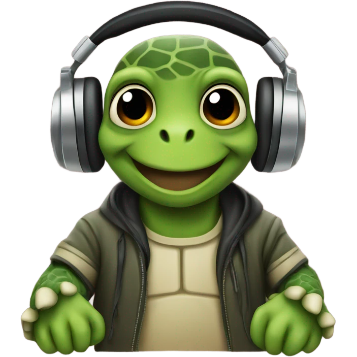 turtle dj  emoji