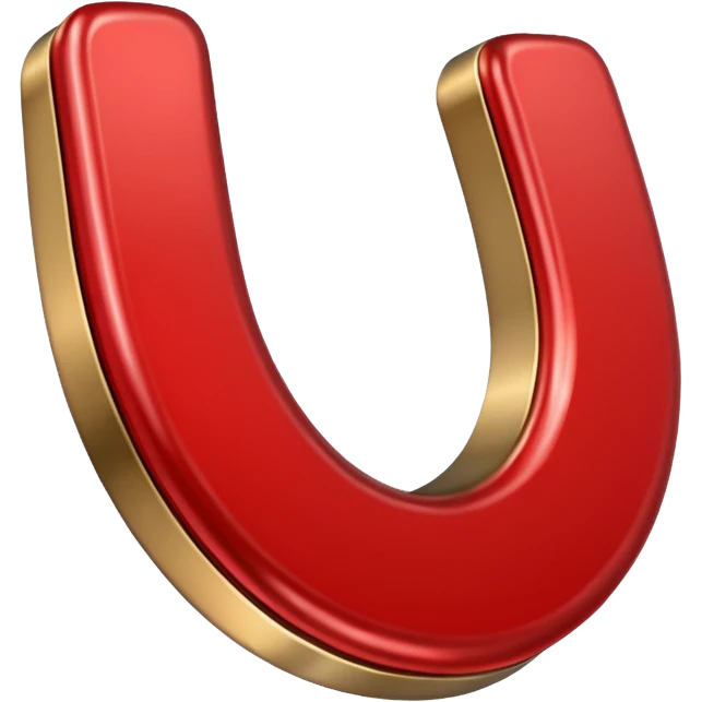 red horseshoe magnet emoji