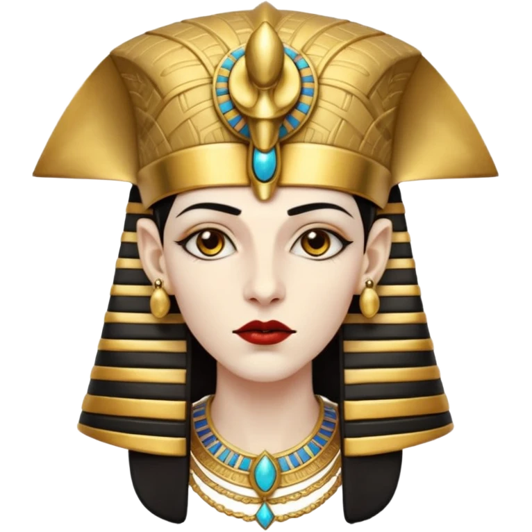vampire with ancient egypt hat emoji