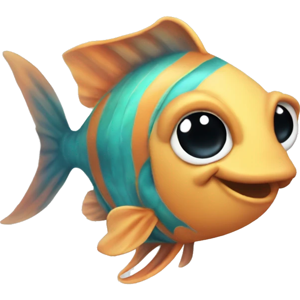I need a image of cutie FISH mascot. Please make it. emoji