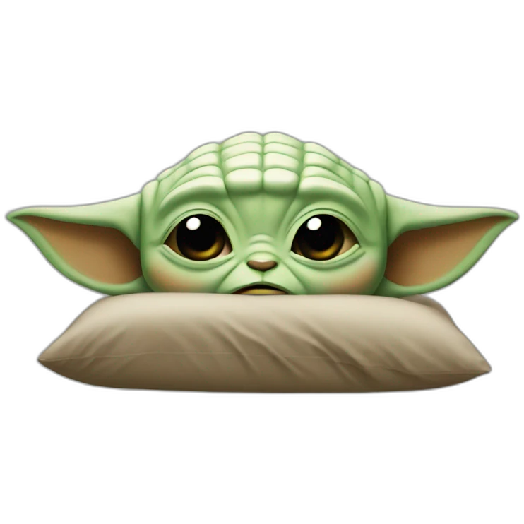 Bebe yoda qui dort emoji