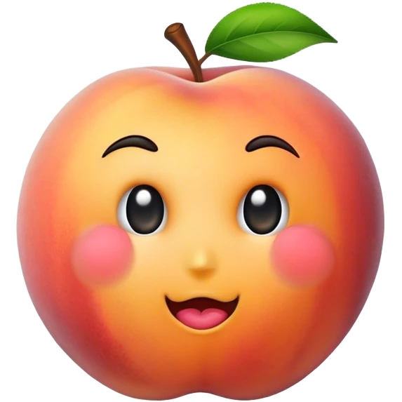 Dirty peach emoji