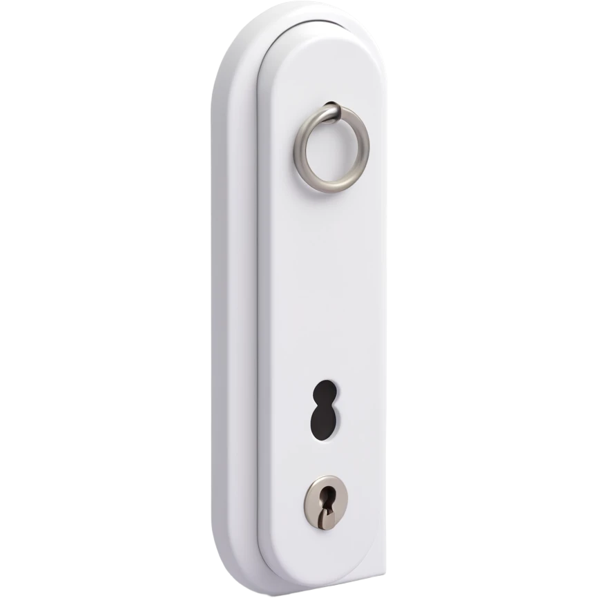 white door key, 3D style, realistic emoji