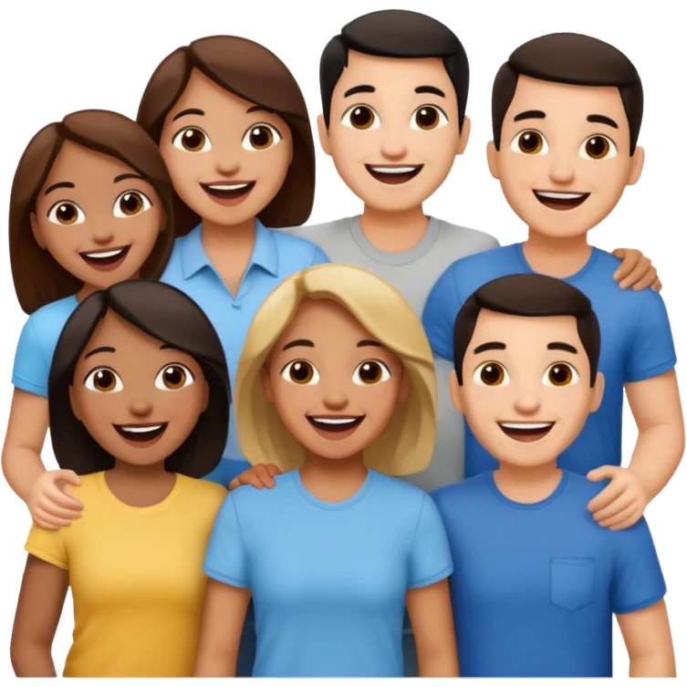 amigos puerto riqueños fuera del campus emoji