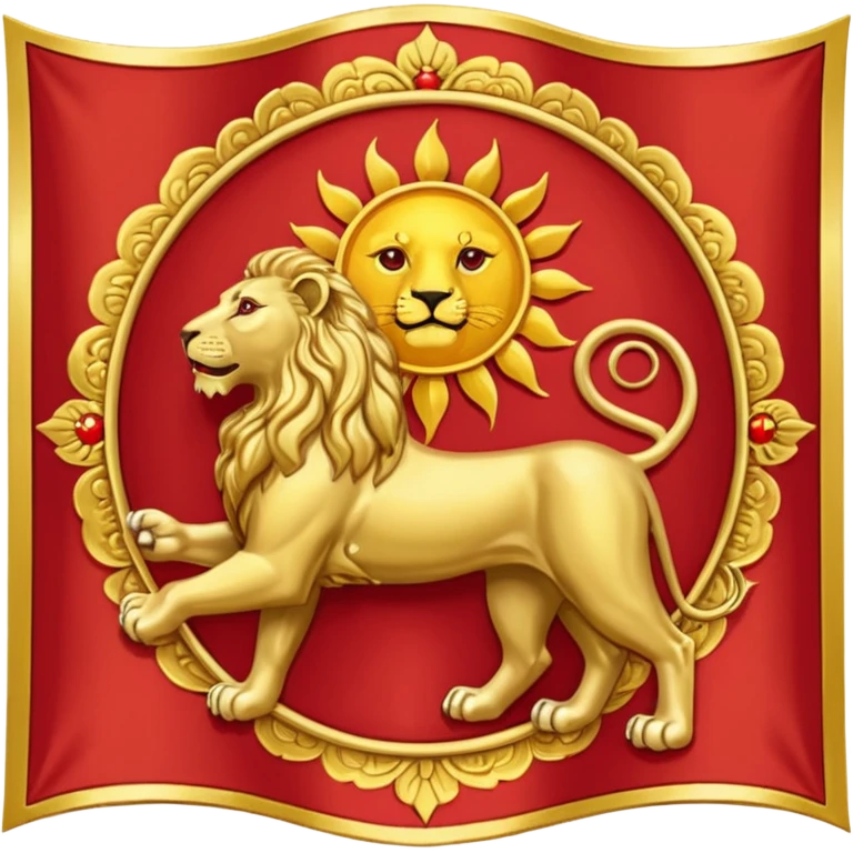 Lion and sun flag of imperial IranFlag of the Achaemenid Empire  emoji