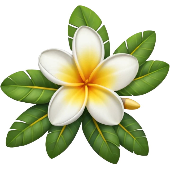 Frangipani flower emoji emoji