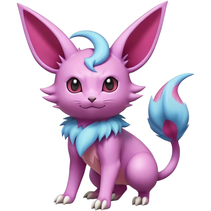 Nidorino-Espeon-Skitty-Pokémon-Fakémon-hybrid-creature (full body) emoji