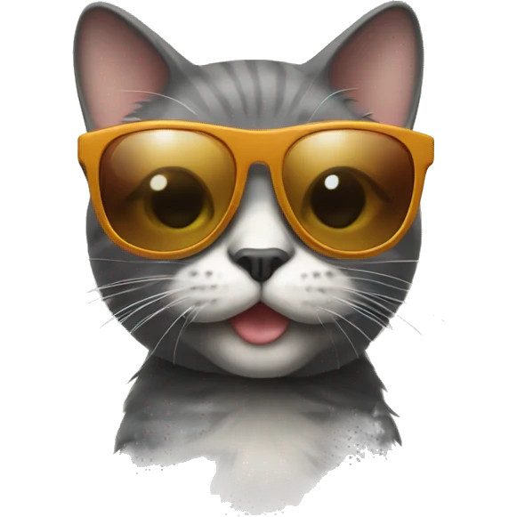 cat wearing sunglass emoji