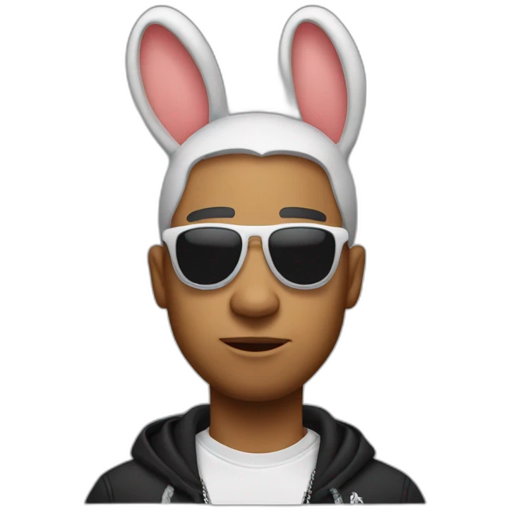 bad bunny rapper emoji