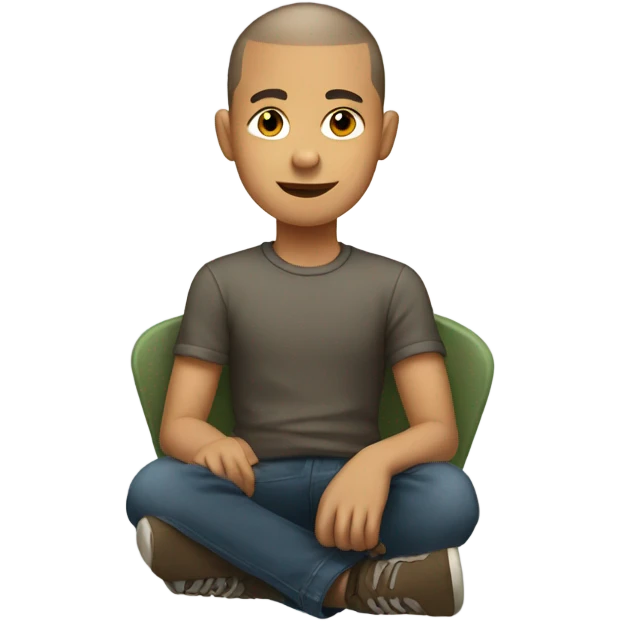 boy with buzz cut indoors emoji