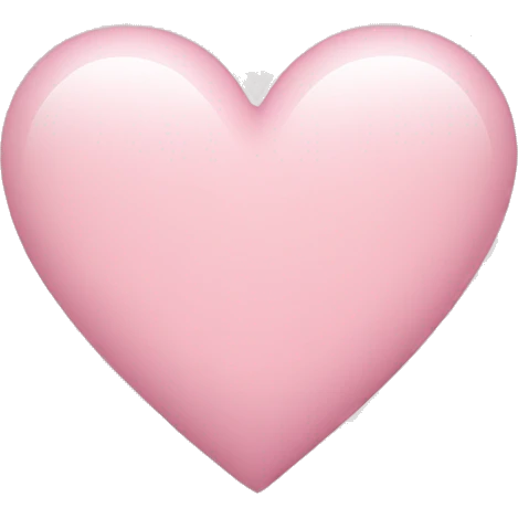 light pink heart  emoji