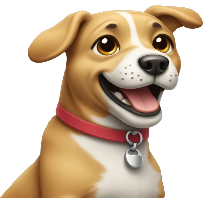 Dog dancing and celebrating emoji
