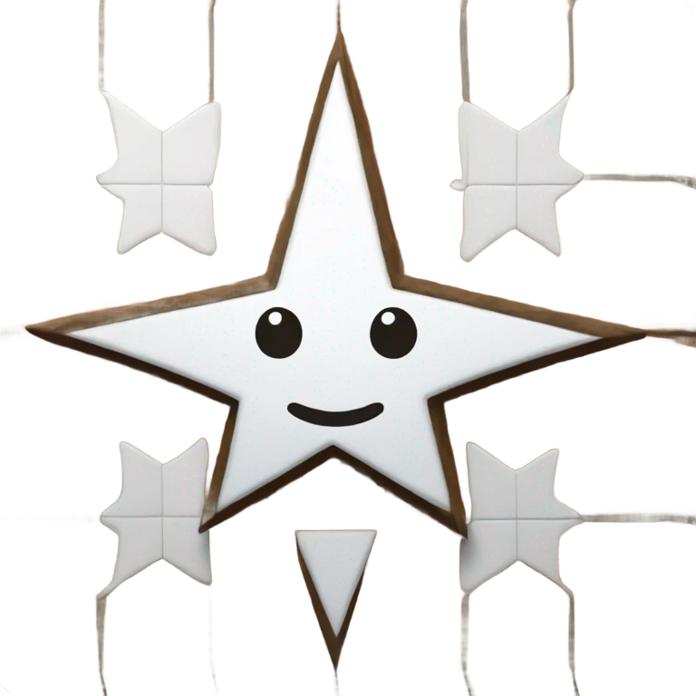 star with square tile in the middle emoji