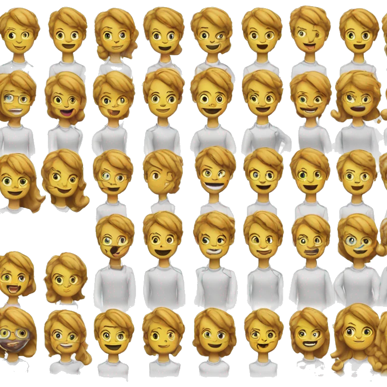 créer 4 emoji pour désigner 4 niveau de grade  emoji