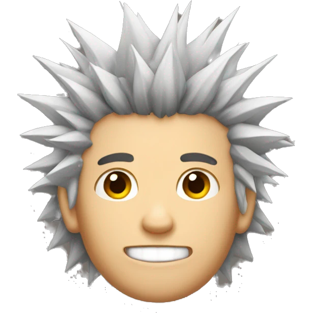 Guy with urnspiky Hair emoji