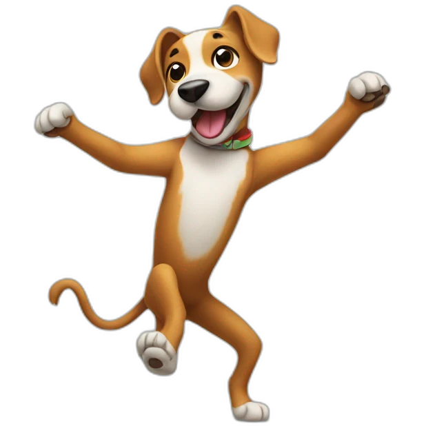 Dancing dog emoji
