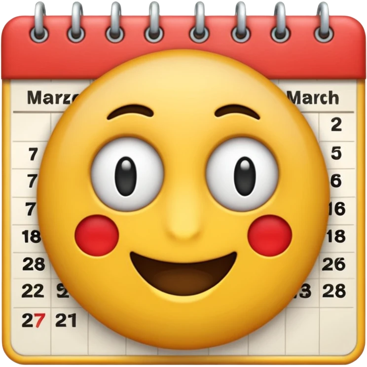 muestrame un emoji de calendario con la fecha 3 de marzo emoji