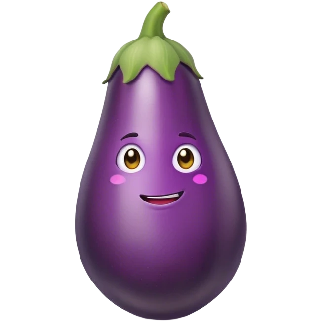 Muscular eggplant  emoji