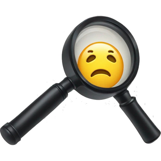 magnifying glass emoji