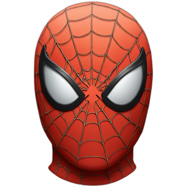 spider man, head only, mask on emoji