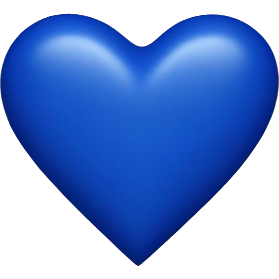 Royal blue heart emoji