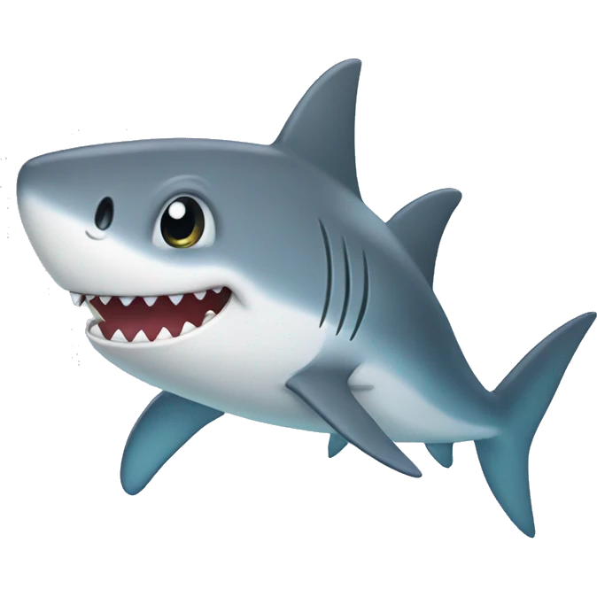 Cute shark emoji