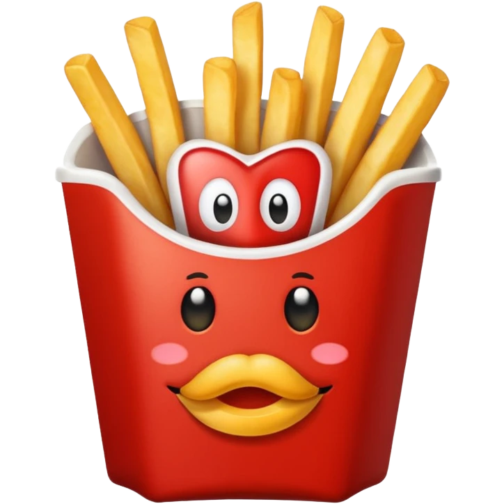 Pommespanzer der gerade pommes isst emoji