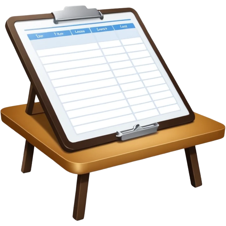 جدول مواعيد emoji