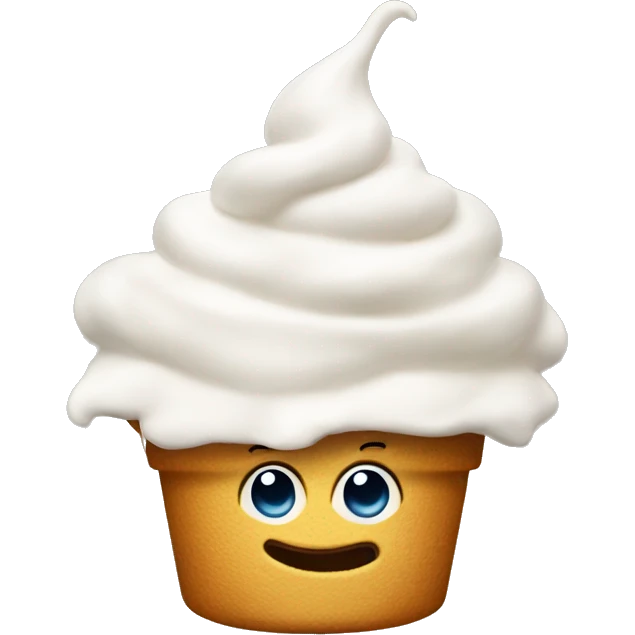 Whip Cream smiing  emoji
