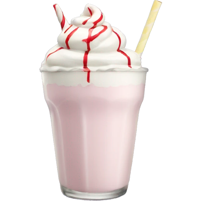 peppermint milkshake emoji