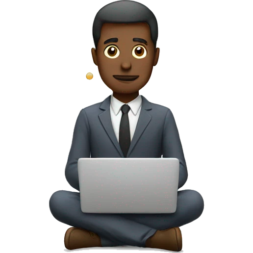 man square thinking cloud laptop emoji