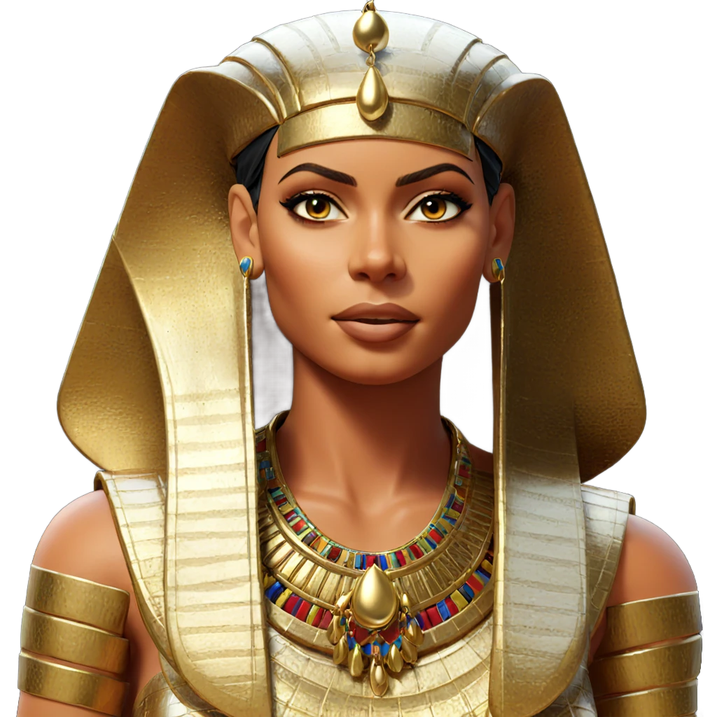 egyptian beauty with earrings emoji