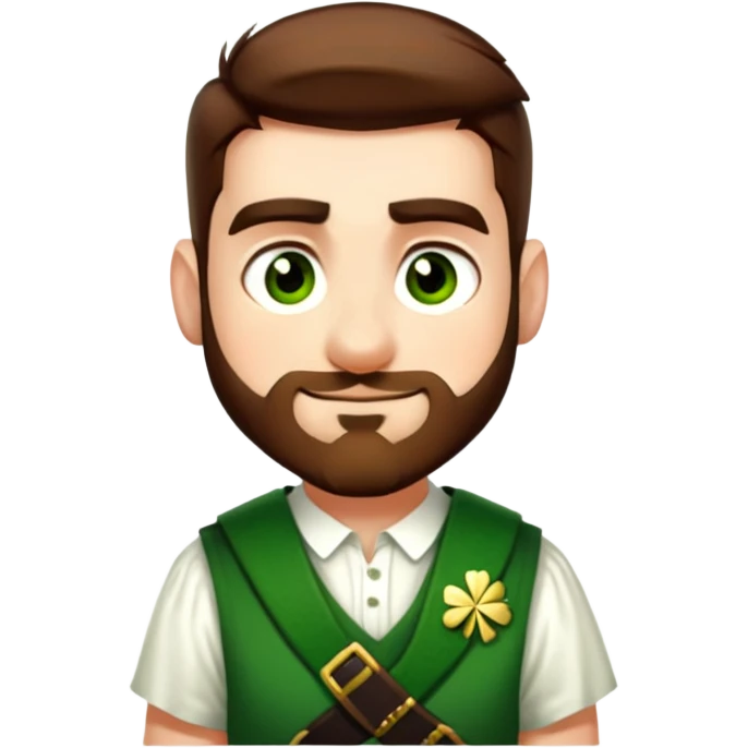 Wearing a Green Kilt emoji
