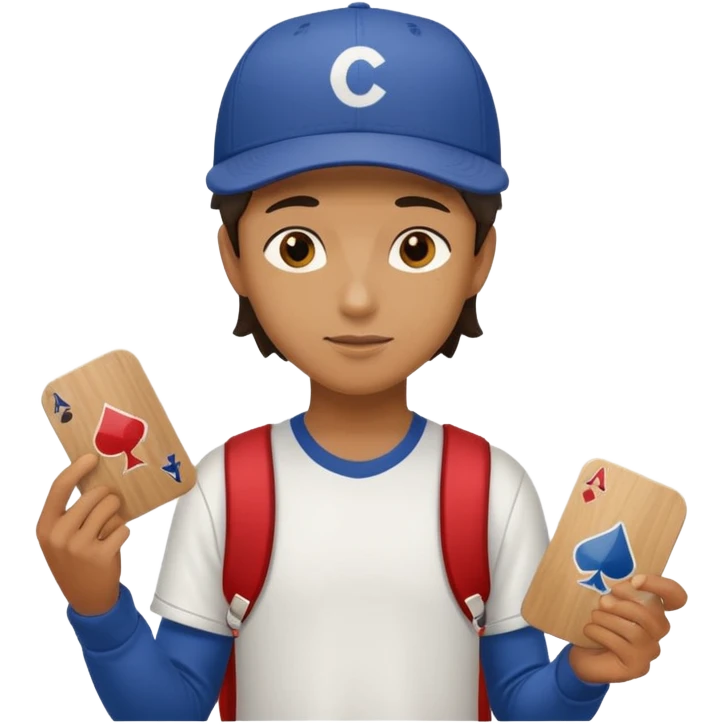 Skater with stickered deck emoji