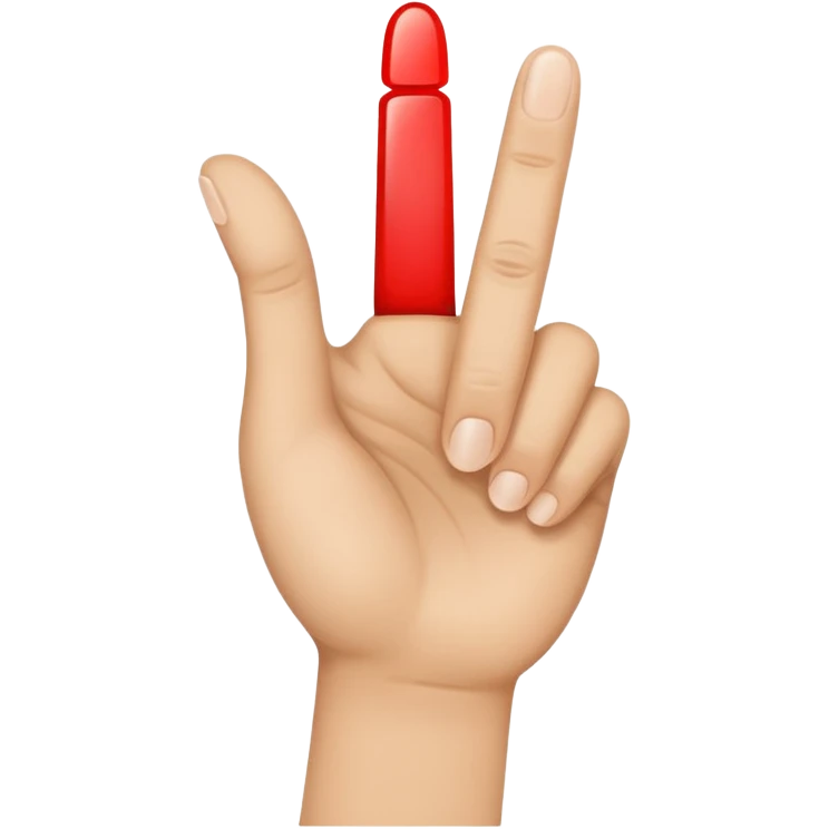 only ONE finger of a hand emoji