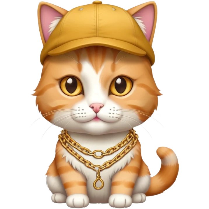 Cat cap  body chain emoji