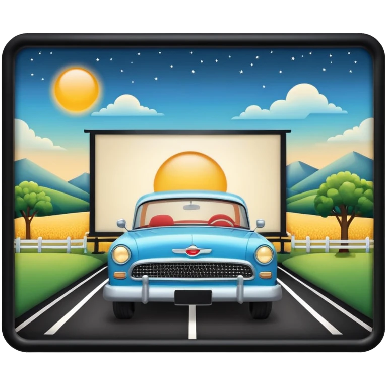 Drive in movies country summertime  emoji