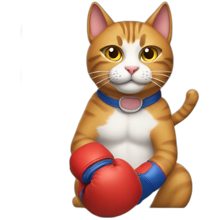 Boxing cat emoji