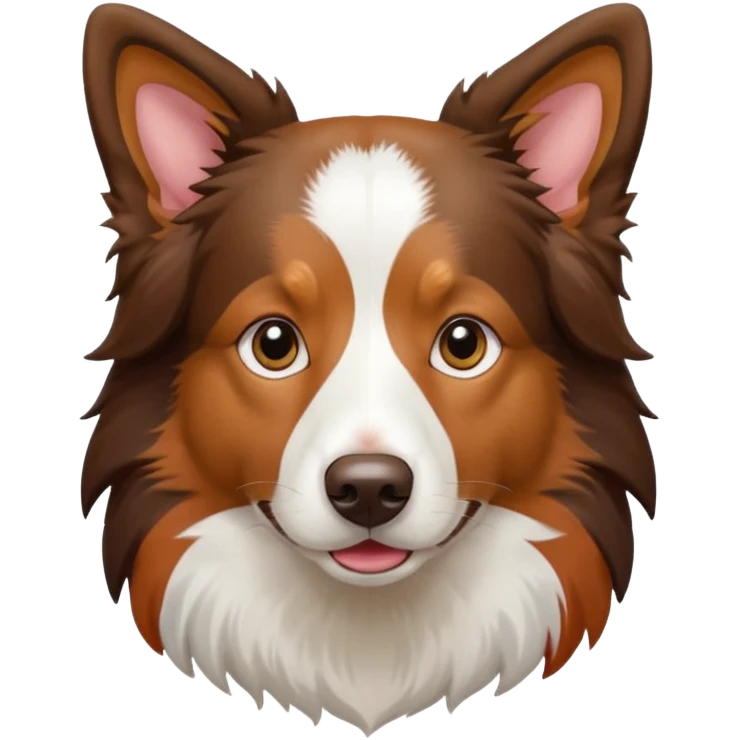 Colorful Border collie Dog, Border collie Portrait, Dog Sticker Clip art emoji