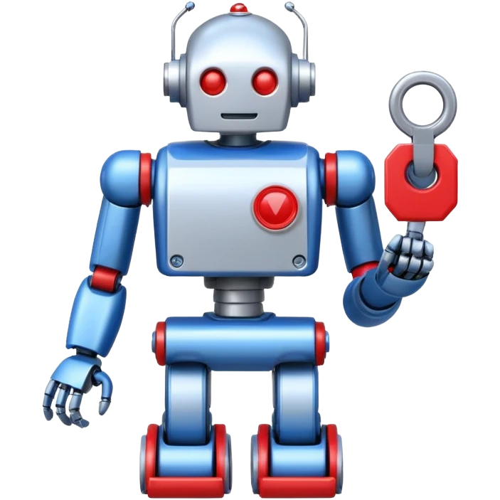 pricetag with an worker robot emoji