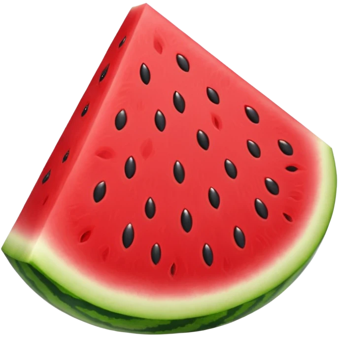 a red seedless watermelon slice emoji