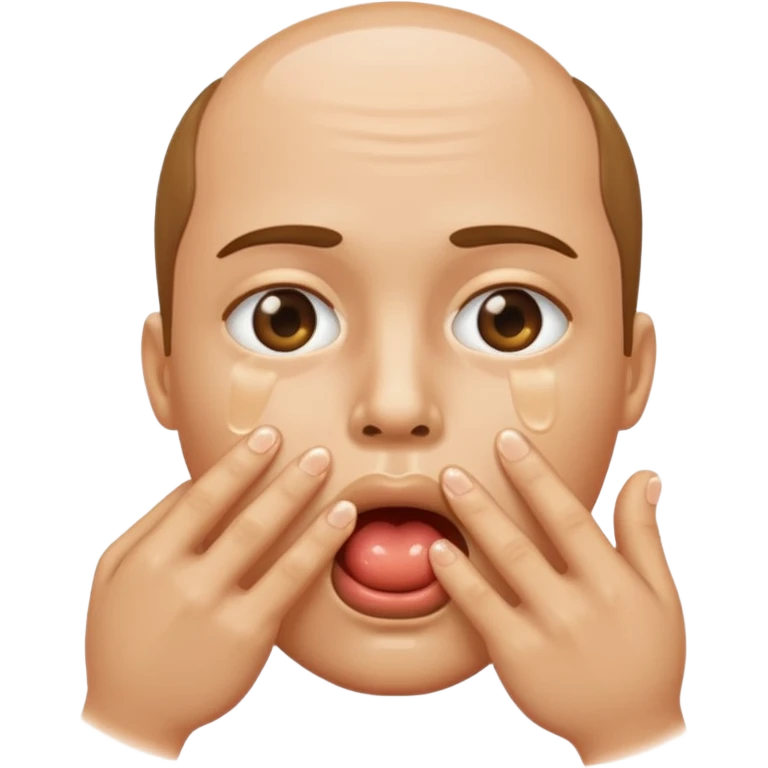 fingers inside mouth saliva emoji